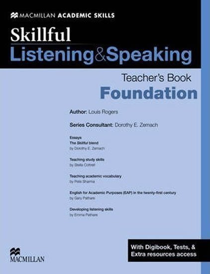 Zemach Dorothy E.: Skillful Listening & Speaking: Foundation Teacher´s Book + Digibook + Audio