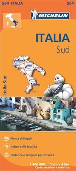 neuveden: Italia Map Sud - 1:400 000 (564 Michelin)