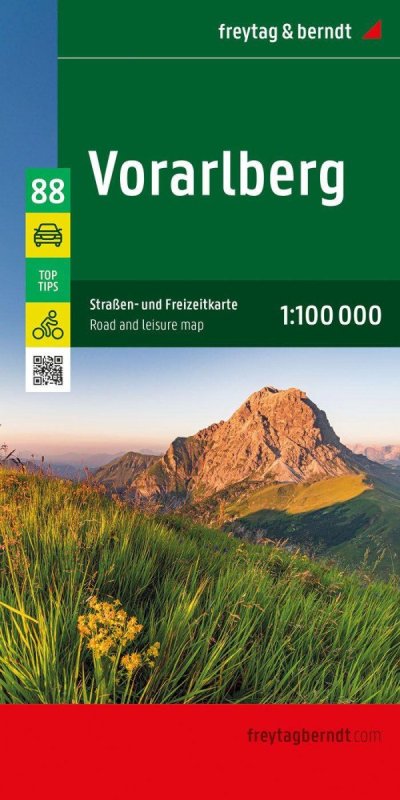 neuveden: Vorarlbersko 1:100 000 / automapa + mapa volného času
