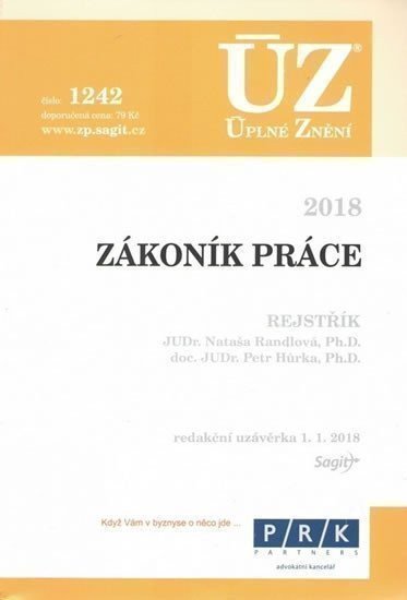 neuveden: ÚZ 1242 Zákoník práce 2018
