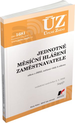 neuveden: ÚZ 1681 Jednotné měsíční hlášení zaměstnavatele