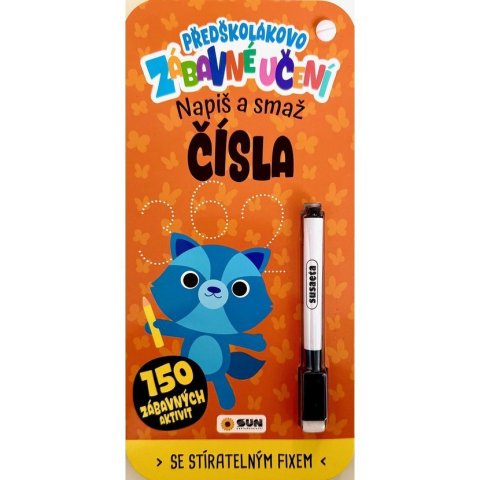 neuveden: Předškolákovo zábavné učení - ČÍSLA- napiš a smaž