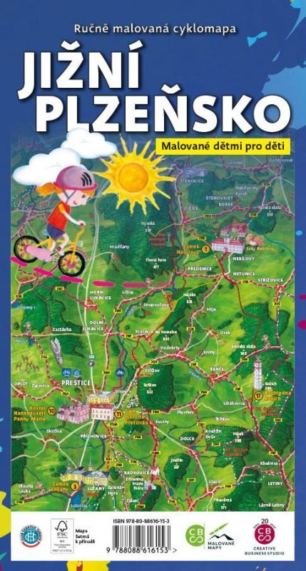 kolektiv autorů: Jižní Plzeňsko dětem - Ručně malovaná cyklomapa