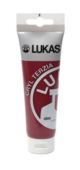 neuveden: LUKAS akrylová barva TERZIA - Alizarin crimson 125 ml
