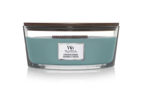 neuveden: WoodWick Evergreen Cashmere svíčka 453,6g / loď