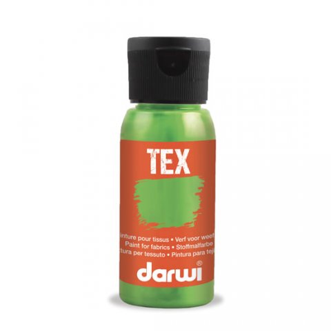 neuveden: DARWI TEX barva na textil - Neónová zelená 50 ml
