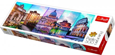 neuveden: Trefl Puzzle Cestování po Itálii / 500 dílků Panoramatické neuveden: Trefl Puzzle Cestování po Itálii / 500 dílků Panoramatické