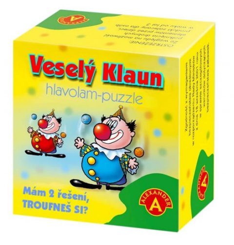 neuveden: Hlavolam - puzzle Veselý klaun neuveden: Hlavolam - puzzle Veselý klaun