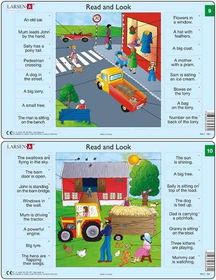 neuveden: Učební puzzle MIDI - Angličtina-slovíčka RA5/16 dílků(2 druhy)