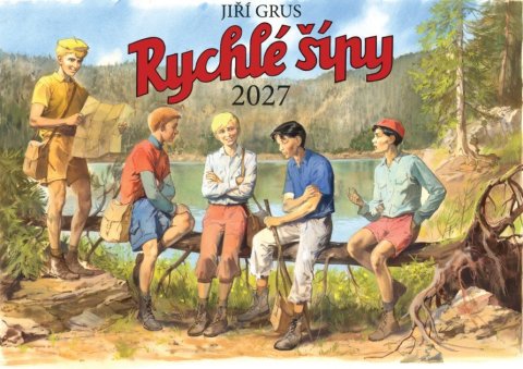 : Kalendář 2027 Rychlé šípy - nástěnný