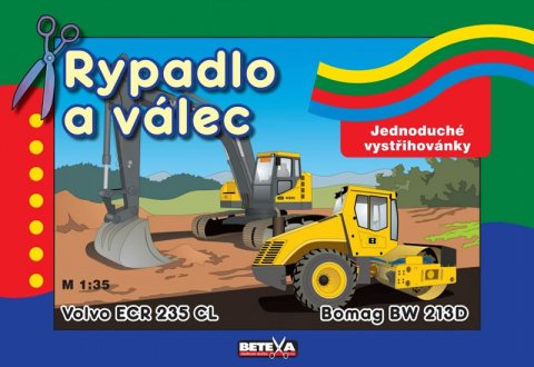neuveden: Rypadlo a válec - Jednoduché vystřihovánky neuveden: Rypadlo a válec - Jednoduché vystřihovánky