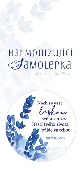 Chinmoy Sri: Harmonizující samolepka bílá NEprůhledná Chinmoy Sri: Harmonizující samolepka bílá NEprůhledná