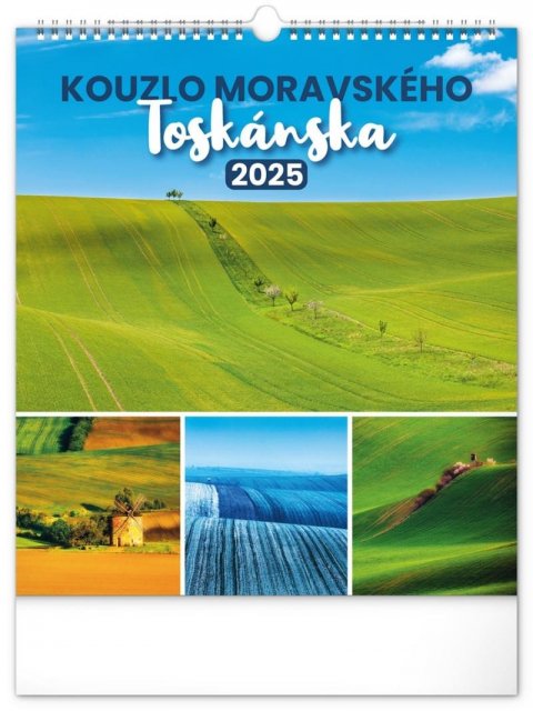 neuveden: Kalendář 2025 nástěnný: Kouzlo Moravského Toskánska, 30 × 34 cm