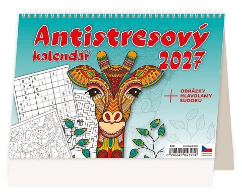 : Kalendář stolní 2027 - Antistresový pracovní