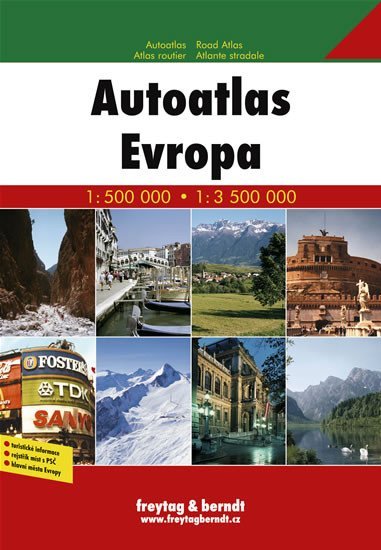 kolektiv autorů: Autoatlas Evropa 1:500 000, 1:3 500 000
