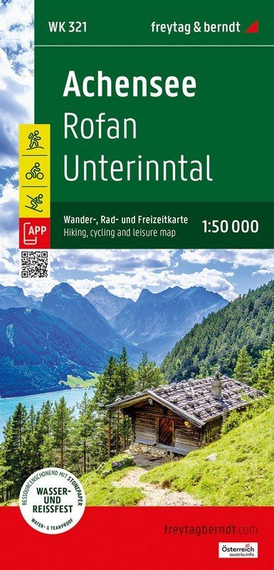-: Achensee - Rofan - Unterinntal 1:50 000 / turistická mapa