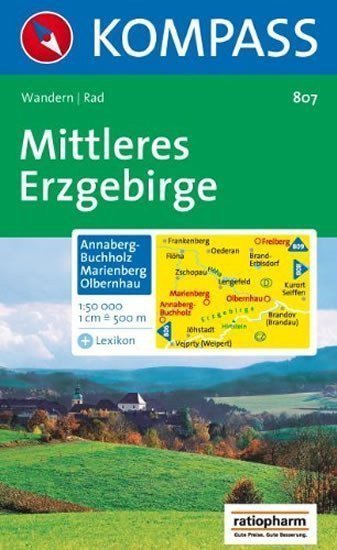 neuveden: Mittleres Erzgebirge 807 NKOM 1:50