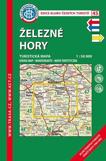 neuveden: Železné hory /KČT 45 1:50T Turistická mapa