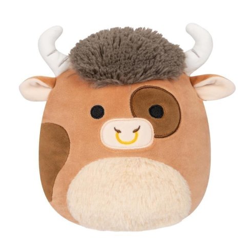 neuveden: Squishmallows Hnědý strakatý býk Shep 30 cm