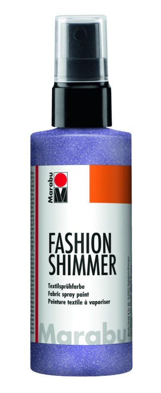 neuveden: Marabu Fashion Shimmer na tmavý textil třpytivý - lila 100 ml