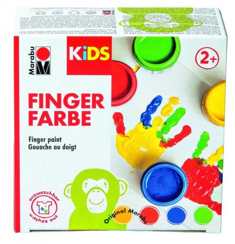 neuveden: Marabu prstové barvy 4 x 100 ml