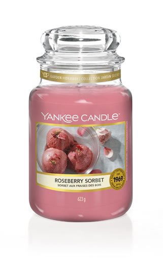neuveden: YANKEE CANDLE Roseberry Sorbet svíčka 623g