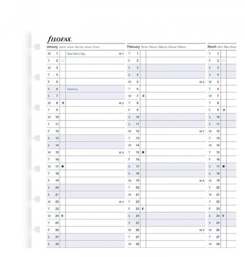 neuveden: FILOFAX Notebook, kalendář 2021, A5, roční plán