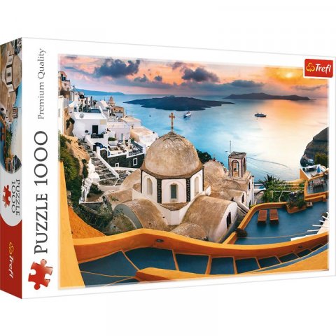 neuveden: Trefl Puzzle Santorini / 1000 dílků