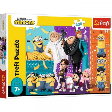 neuveden: Trefl Puzzle Mimoni - Vzhůru Mimoni /200 dílků