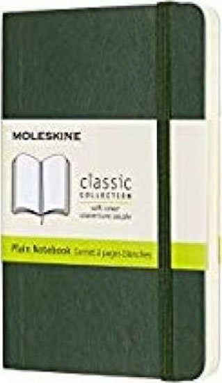 neuveden: Zápisník Moleskine - měkké desky, S, čistý - tm. zelený