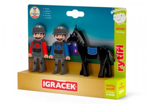 neuveden: Igráček Trio - Dva rytíři a černý kůň