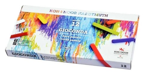 : Křída olejová tvrdá GIOCONDA - sada 12 barev