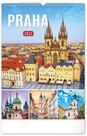 neuveden: Kalendář 2022 nástěnný: Praha, 33 × 46 cm