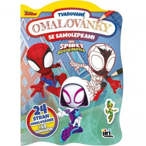 neuveden: Spidey - Tvarované omalovánky se samolepkami