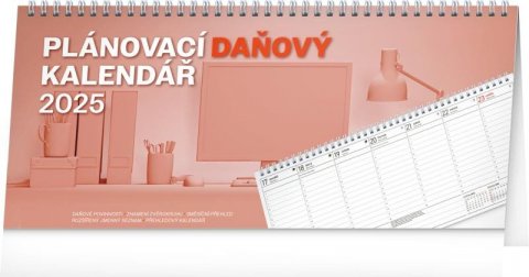 neuveden: Kalendář 2025 stolní: Plánovací daňový, 33 × 14,5 cm