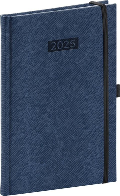 neuveden: Diář 2025: Diario - tmavěmodrý, týdenní, 15 × 21 cm neuveden: Diář 2025: Diario - tmavěmodrý, týdenní, 15 × 21 cm