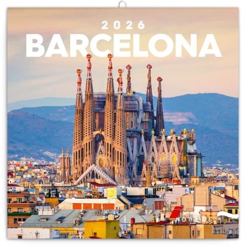 neuveden: Kalendář 2026 poznámkový: Barcelona, 30 x 30 cm neuveden: Kalendář 2026 poznámkový: Barcelona, 30 x 30 cm