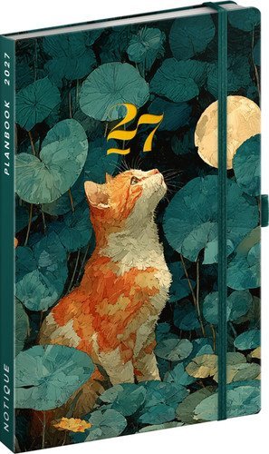 : Diář/notes 2027: Planbook - Kočka, 13 x 21 cm