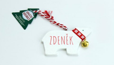 neuveden: Vánoční dekorace lední medvěd ZDENĚK neuveden: Vánoční dekorace lední medvěd ZDENĚK