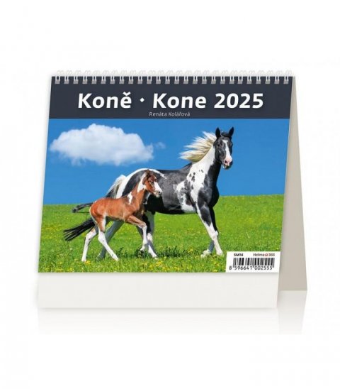 neuveden: Kalendář stolní 2025 - MiniMax Koně / Kone