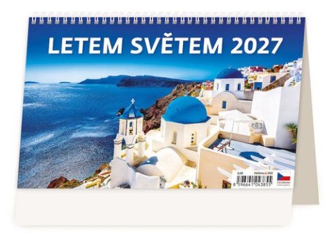 : Kalendář stolní 2027 - Letem světem