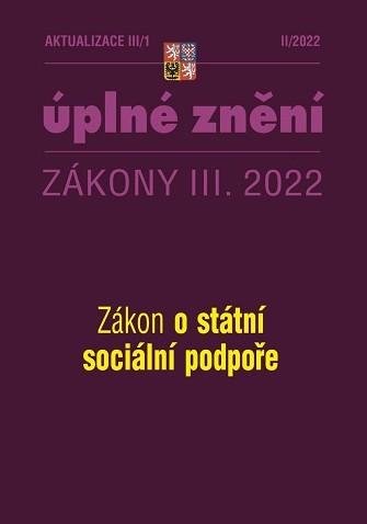 neuveden: Aktualizace III/1 Zákon o státní sociální podpoře