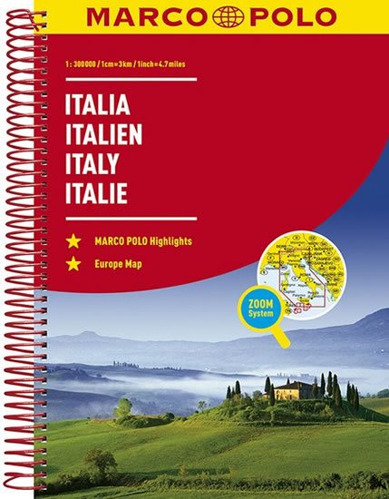 neuveden: Itálie - Italia/atlas-spirála 1:300T