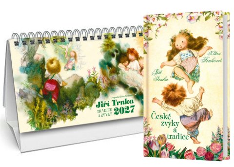 : Kalendář 2027 Trnkův stolní + České zvyky a tradice