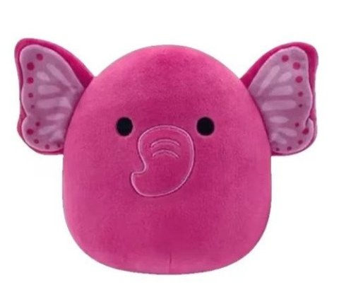 -: Squishmallows Růžový motýlí slon - Evelyn 20 cm