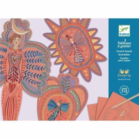 neuveden: DJECO Angels - seškrabávací obrázky