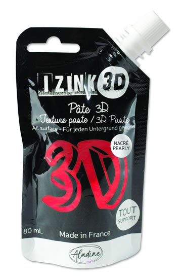 neuveden: Reliéfní pasta 3D IZINK - tulip, perleťová červená, 80 ml neuveden: Reliéfní pasta 3D IZINK - tulip, perleťová červená, 80 ml