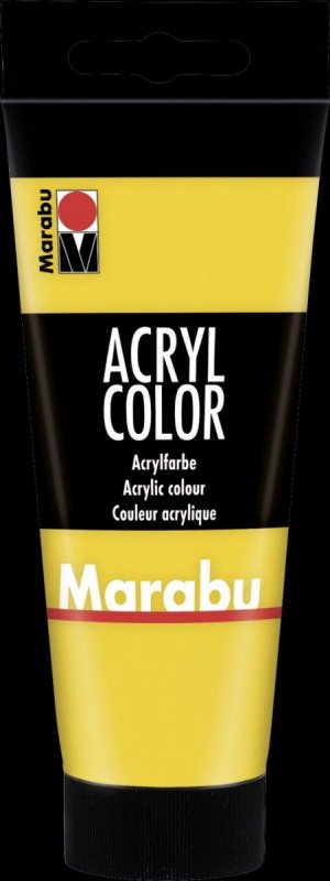 neuveden: Marabu Acryl Color akrylová barva - středně žlutá 100 ml