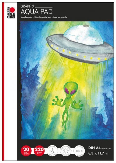 neuveden: Marabu Graphix blok A4 - na aquarel