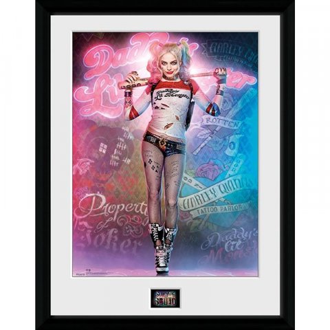 neuveden: DC Comic Zarámovaný plakát - Harley Quinn Suicide Squad